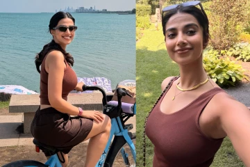 மாடர்ன் உடையில் அமெரிக்காவில் வலம் வந்த மீனாட்சி சவுத்ரி.. அழகிய புகைப்படங்கள்