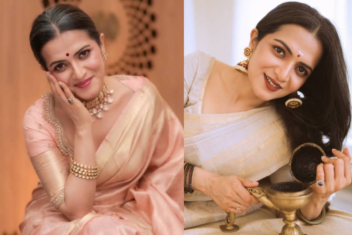 41 வயதில் ஹீரோயின்களுக்கு டஃப் கொடுக்கும் தொகுப்பாளினி டிடி நீலகண்டன்!! க்யூட் புகைப்படங்கள்.. | Anchor Vj Dd Neelakandan Recent Saree Photoshoot