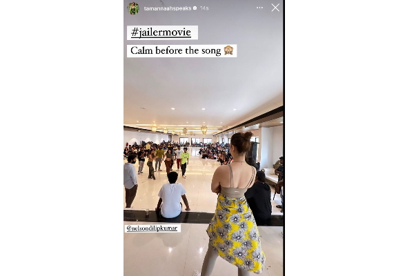 ஜெயிலர் அப்டேட் கொடுத்த நடிகை தமன்னா.. புகைப்படத்தை பார்த்து செம குஷியில் ரசிகர்கள் | Tamanna Update About Jailer Movie