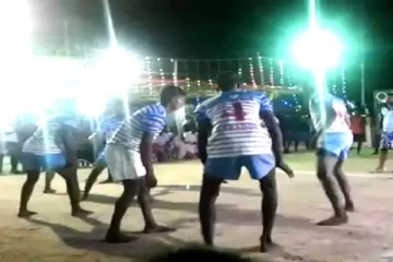 ஊரடங்கை மீறி கோயில் திருவிழாவில் நடந்த விளையாட்டுப் போட்டி