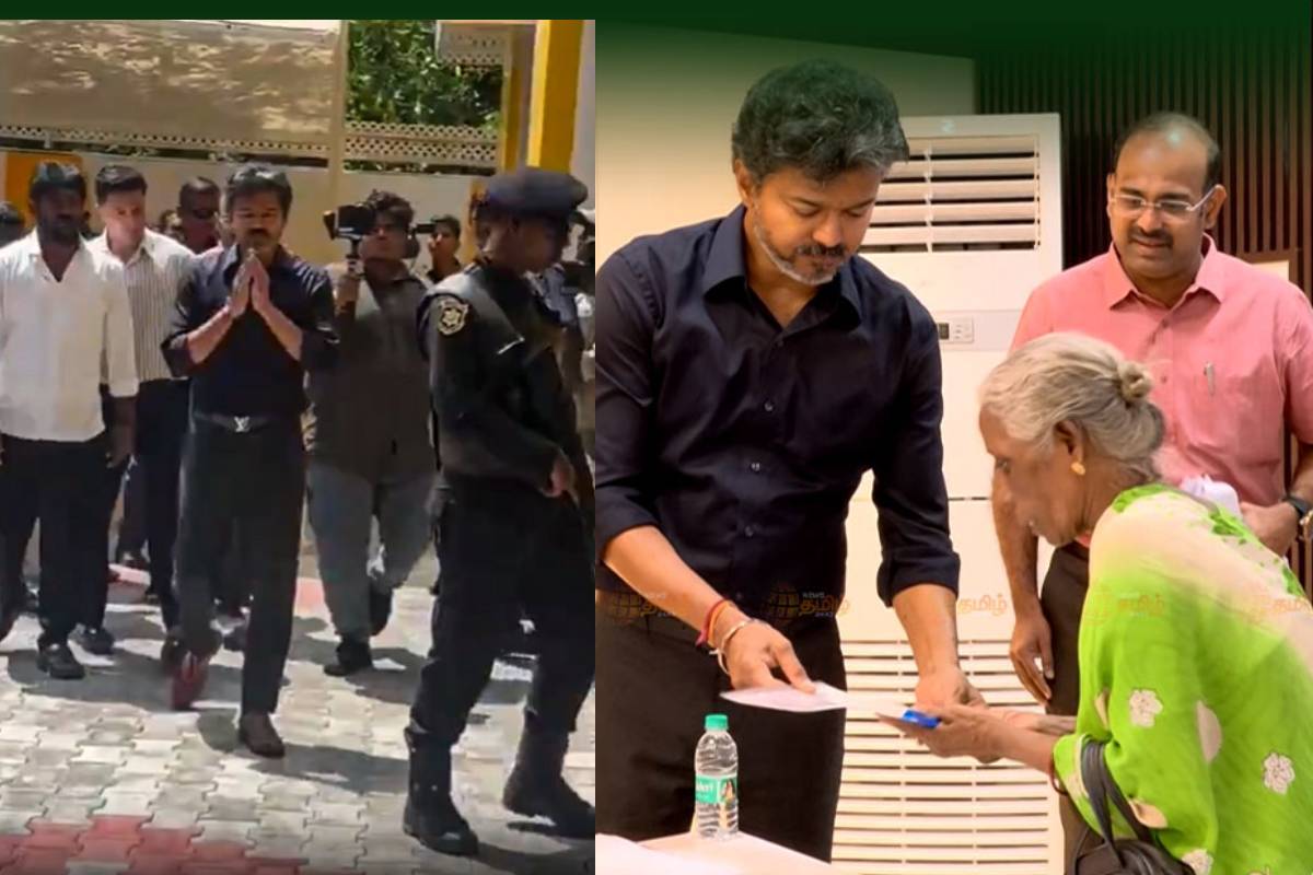 முதல்வர் விஜய் சொந்த தொகுதியான பெரம்பூரில் ஆய்வு: மக்களிடம் மனுக்களை பெற்றார் | Cm Vijay Inspection At His Perambur Mla Office