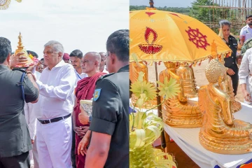 வரலாற்றுச் சிறப்புமிக்க தீகவாபி தூபி நிகழ்வில் பங்கேற்ற ரணில்