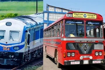 ඇඳිරි නීතිය අතරේ බස් සහ දුම්රිය දුවන්නෙ මෙහෙමයි..