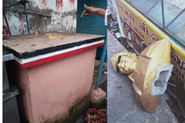 எம். ஜி, ஆரின் சிலை உடைப்பு! உடைத்தவர் தொடர்பில் வெளியான தகவல்!