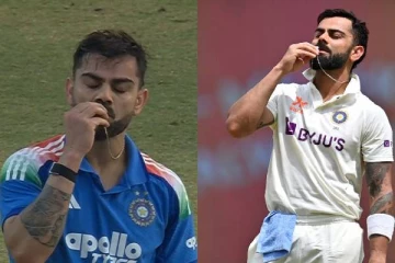 சதமடித்த பின் செயினை முத்தமிடும் கோலி - பின்னணியில் உள்ள காதல்