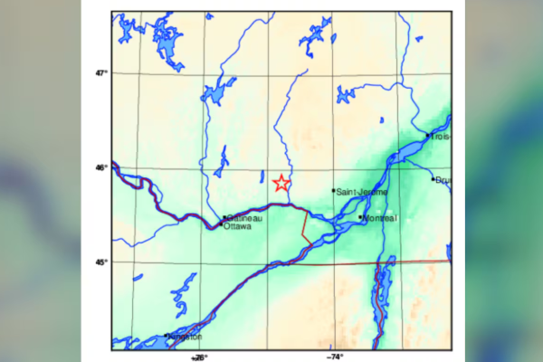 கியுபெக்–ஒன்டாரியோ எல்லைப் பகுதியில் லேசான நிலநடுக்கம் | Small Earthquake Felt Near Quebec Ontario