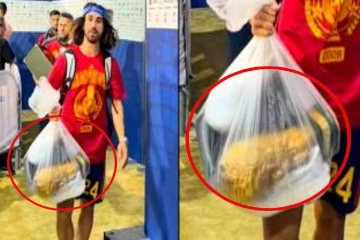 உலகக்கிண்ண கோப்பை ஷாப்பிங் பையில் ; சமூக வலைத்தளங்களில் பரவும் காட்சி