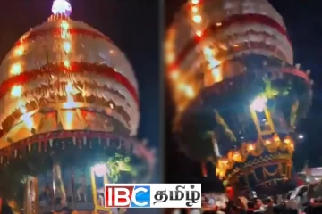 இந்திய மாநிலமொன்றில் தேர் இழுக்கும் போது நிகழ்ந்த அனர்த்தம் : பக்தர்கள் கடும் அதிர்ச்சி