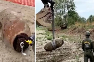 ஆற்றில் 1000 பவுண்டு எடை கொண்ட வெடிகுண்டு இருப்பதை கண்ட மீனவர்! அடுத்தடுத்து நடந்த சம்பவம்