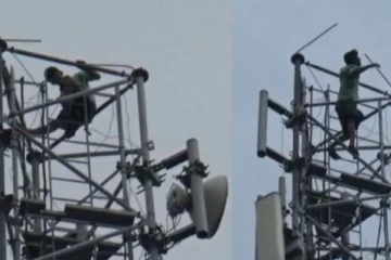 மனைவியை சேர்த்துவைக்கக்கோரி கணவர் செய்த ரகளை - பொதுமக்கள் அதிர்ச்சி