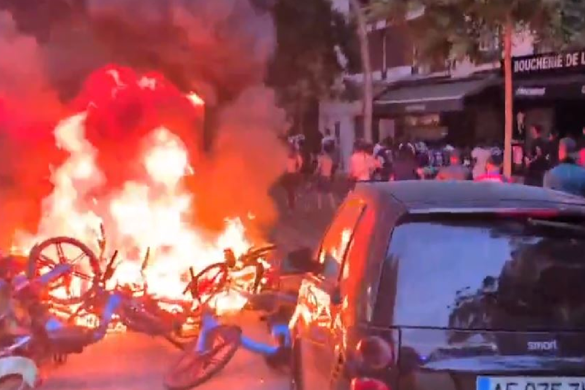 உலகக் கிண்ண போட்டியில் தோல்வி; பிரான்ஸில் வெடித்த கலவரம் | World Cup Defeat Riots Erupt In France