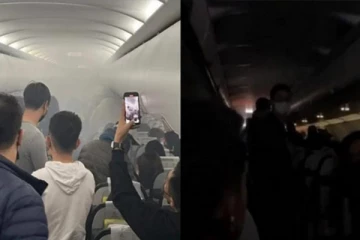 விமானத்தில் ஏற்பட்ட பரபரப்பு; வெடித்து சிதறிய சாதனம்!