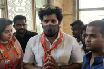 இனிமேல் வாக்கு சேகரிக்க கூப்பிடாதீங்க.. கையெடுத்து கும்பிட்டு கேட்ட நமீதா கணவர்! நடந்தது என்ன?