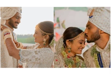 காதலியை கரம் பிடித்தார் இந்திய கிரிக்கெட் வீரர் அக்சர் பட்டேல்..! - வைரலாகும் திருமண வீடியோ...!