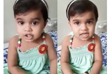 அய்யோ... இந்த செல்ல குழந்தை சாமி பாட்டை எப்படி பாடுதுன்னு பாருங்க... அசந்துடுவீங்க....