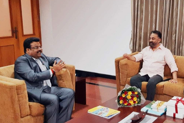 முதன் முறையாக இலங்கை உயர்ஸ்தானிகரகத்துக்குள் நுளைந்த கமல்ஹாசன் | Kamal Haasan Visited For The First Time
