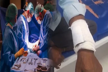 விபத்தில் மகன் காயம்: தந்தைக்கு அறுவைசிகிச்சை செய்த மருத்துவர்கள்