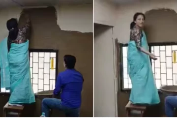 வெயிலை தணிக்க முயற்சி - வகுப்பறையில் மாட்டு சாணம் பூசிய கல்லூரி முதல்வர்