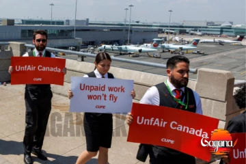 කැනඩාවේ විශාලතම ගුවන් සේවා සමාගම ගුවන් සේවාව අත්හිටුවයි