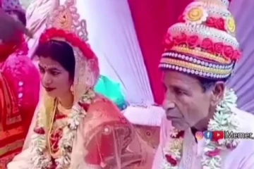 இந்த வயதில் இது தேவையா? 20 வயது பெண்ணை கரம் பிடித்த 70 வயது தாத்தா...ஷாக்கான உறவினர்கள்