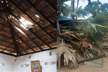 யாழில் மழையுடன் கூடிய பலத்த காற்று காரணமாக 45 குடும்பங்கள் பாதிப்பு!