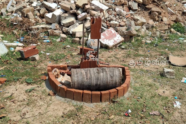 விசமிகளால் சேதமாக்கப்பட்டுள்ள செம்மணி அணையா விளக்கு தூபி | Chemmani Red Hot Lamp Damage Caused By Pests
