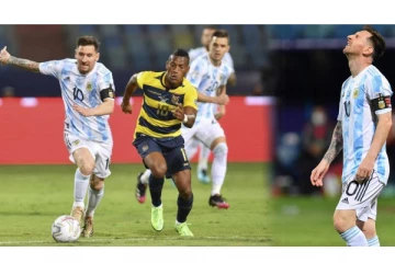 நூலிழையில் தப்பிய கோல்! மெஸ்ஸி அடித்த அற்புதமான ஷாட்: கமெராவில் பதிவான காட்சி