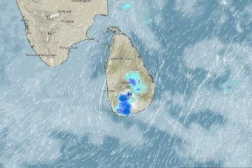 බෙංගාල බොක්කේ අඩු පීඩන ප්‍රදේශය නිසා දිවයිනට තවදුරටත් වැසි-පැය 24ක් පුරා වලංගු වන පරිදි රතු එළියක්