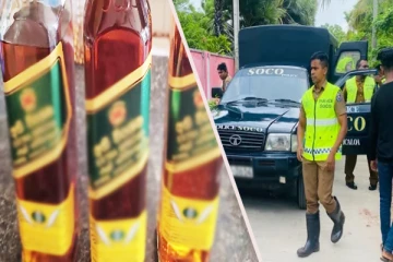 நிறம் மாறிய மதுபான போத்தல்கள்: சர்சைக்குள் சிக்கிய பொலிஸார்