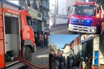 கொழும்பில் கடைத் தொகுதியில் தீ விபத்து: பொருட்கள் எரிந்து நாசம் (படங்கள்)