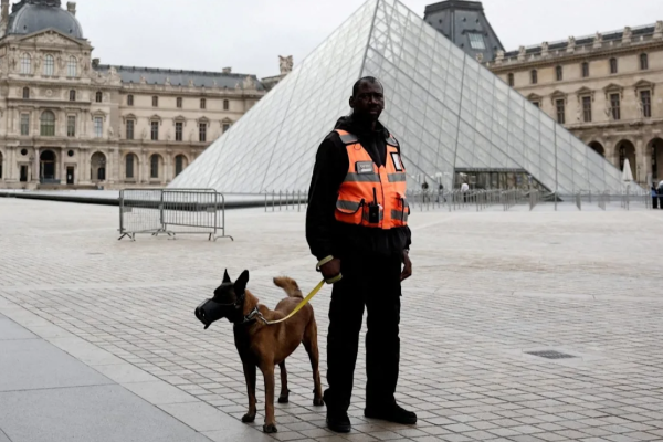 பிரான்ஸ் அருங்காட்சியக கொள்ளை: புகைப்படத்தால் ஒரே நாளில் பிரபலமான இளைஞர் | Fedora Man Louvre Photo Pedro Elias Garzon Delvaux