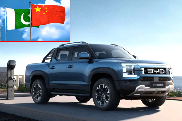 BYD EV Pakistan assembly 2026, Electric vehicles Pakistan 2025, BYD Shark 6 hybrid truck launch, BYD Mega Motor Karachi plant, Plug-in hybrid cars in Pakistan, EV growth in Pakistan 2025, Chinese electric cars Pakistan, BYD local production Pakistan, Pakistan EV charging stations, BYD EV sales Pakistan market