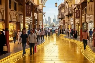 24 காரட் தங்கத்தில் நடைபாதை அமைக்கும் உலகின் முதல் நாடு