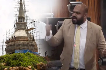 தமிழர் பகுதில் இரகசியமாக கட்டப்படும் விகாரை: சாணக்கியன் சீற்றம்