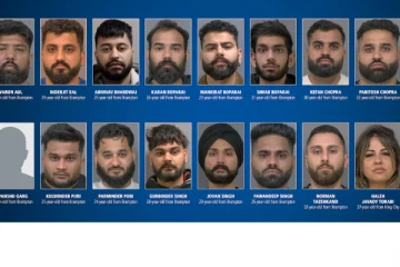 கனடாவில் பாரிய குற்றச் செயல்களுடன் தொடர்புடைய 18 பேர் கைது