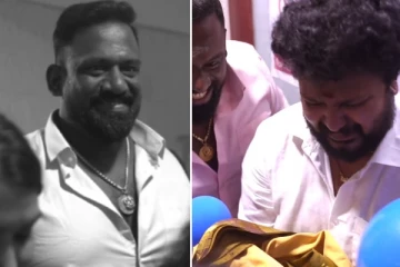 குழந்தையை தூக்கியதும் கண்ணீர் விட்ட ரோபோ ஷங்கர் மருமகன்! வைரலாகும் வீடியோ