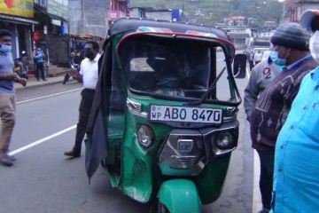 கொட்டகலை நகர பகுதியில் விபத்து - மூவர் படுகாயம்