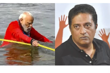பாவங்களை போக்க புனித நீராடினாரா பிரதமர் மோடி ? பிரகாஷ் ராஜ் போட்ட சர்ச்சை பதிவு - வைரல்!