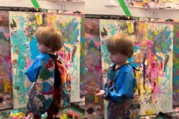 7 ஆயிரம் டொலருக்கு விலைபோன 2 வயது சிறுவனின் ஓவியங்கள்