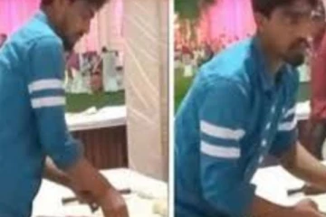 ரொட்டி மீது எச்சிலை உமிழ்ந்து அரங்கேறிய சமையல்... காணொளியால் அதிர்ச்சியில் மக்கள்