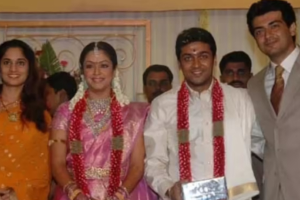 சூர்யா, ஜோதிகா திருமணத்தில் அஜித், ஷாலினி.. வைரலாகும் வீடியோ பாருங்க | Ajith Shalini In Suriya Jyothika Marriage