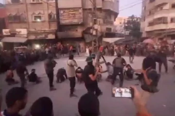 காசாவில் எட்டுபேருக்கு பகிரங்கமாக மரணதண்டனையை நிறைவேற்றிய ஹமாஸ்