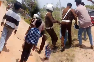 பொலிஸாரை இழுத்துசென்று தாக்குதல்; பெண் உட்பட ஐவர் கைது
