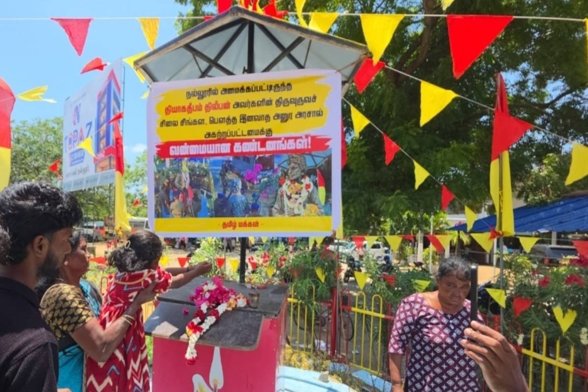 தியாக தீபத்தின் சிலை அகற்றப்பட்ட பின்னரும் தொடரும் அஞ்சலி | Tributes Continue Even After The Removal Statue
