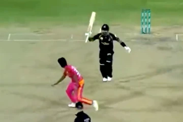 பந்துவீச்சாளரை அடிக்க பேட்டை ஓங்கிய பாகிஸ்தான் வீரர் பாபர் அசாம்! வைரலாகும் வீடியோ