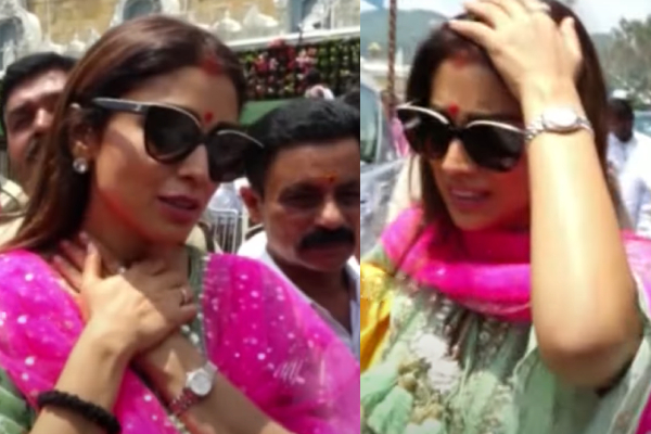 ஸ்ரேயாவிடம் அத்து மீறிய நடந்து கொண்ட மர்ம நபர்.. வெளியான பரபரப்பு வீடியோ | Shriya Saran Abused By Fans In Tirupati Temple