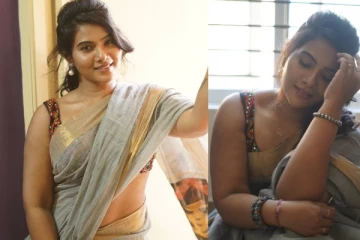 நடிகை திவ்யா துரைசாமி சேலையில் அழகிய போட்டோஷூட்