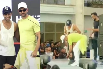 ரசிகரின் காலில் விழுந்த பிரபல நடிகர் ஹிருத்திக் ரோஷன்! வைரலாகும் வீடியோ