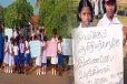 மன்னார் - கள்ளியடி பாடசாலை மாணவர்கள் போராட்டம்