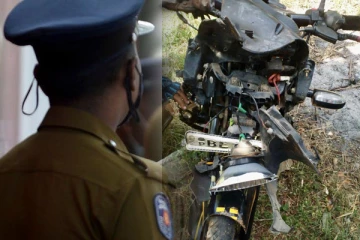 தறிகெட்டு ஓடிய மோட்டார் சைக்கிளால் இளைஞருக்கு நேர்ந்த கதி